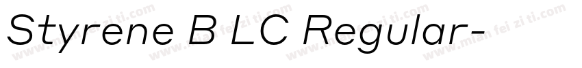 Styrene B LC Regular字体转换